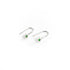 Emerald Dot Earrings in Silver